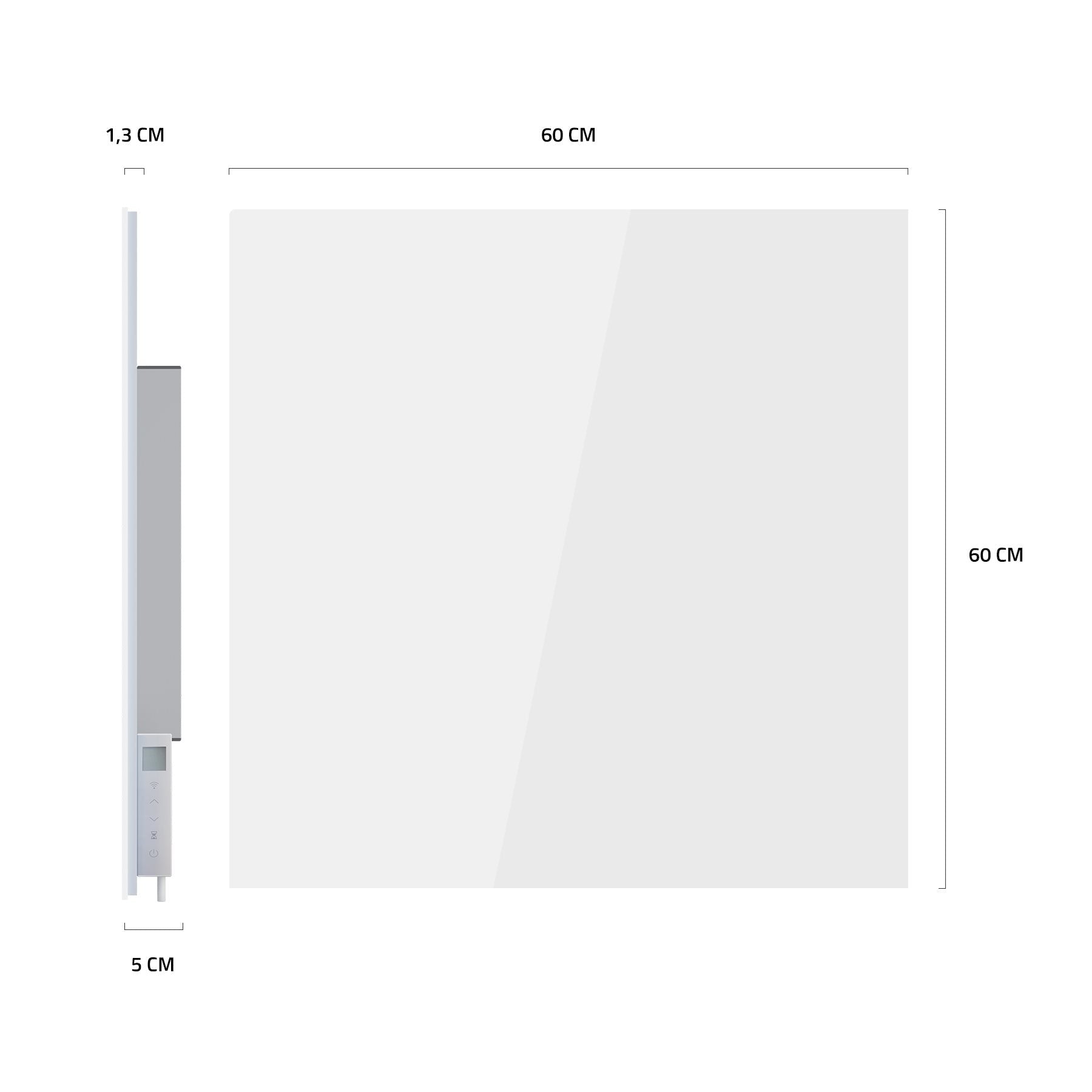 Hombli Konvektor HBIR-0309 – 400 W, IP24, Weiss, Thermostat