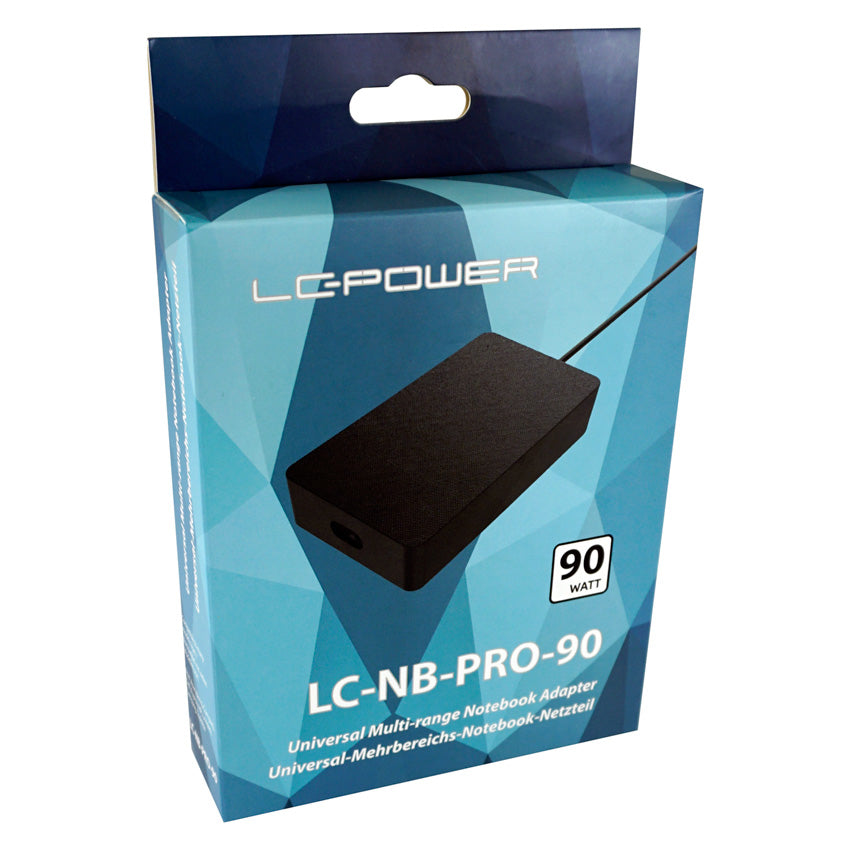 LC-Power LC-NB-PRO-90 Netzteil 90 W – für Laptops (universal) – schwarz