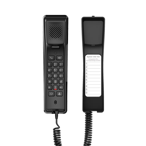 Fanvil H2U – IP-Telefon, 2 SIP-Konten, Fast Ethernet, PoE, für Yeastar, Schwarz