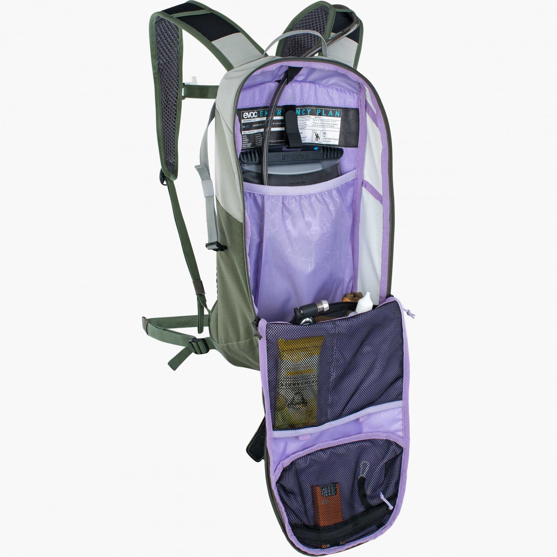 EVOC Ride – Bike-Rucksack – 8 l, Trinksystem, olivgrün