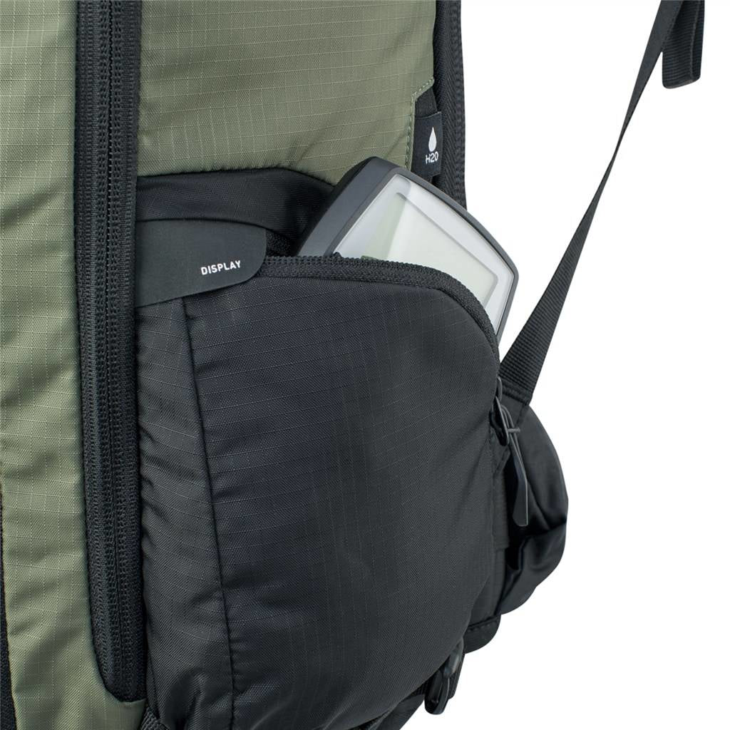 EVOC FR Tour E-Ride – Bike-Rucksack – 30 l, Nylon, olivgrün/schwarz, Trinksystem