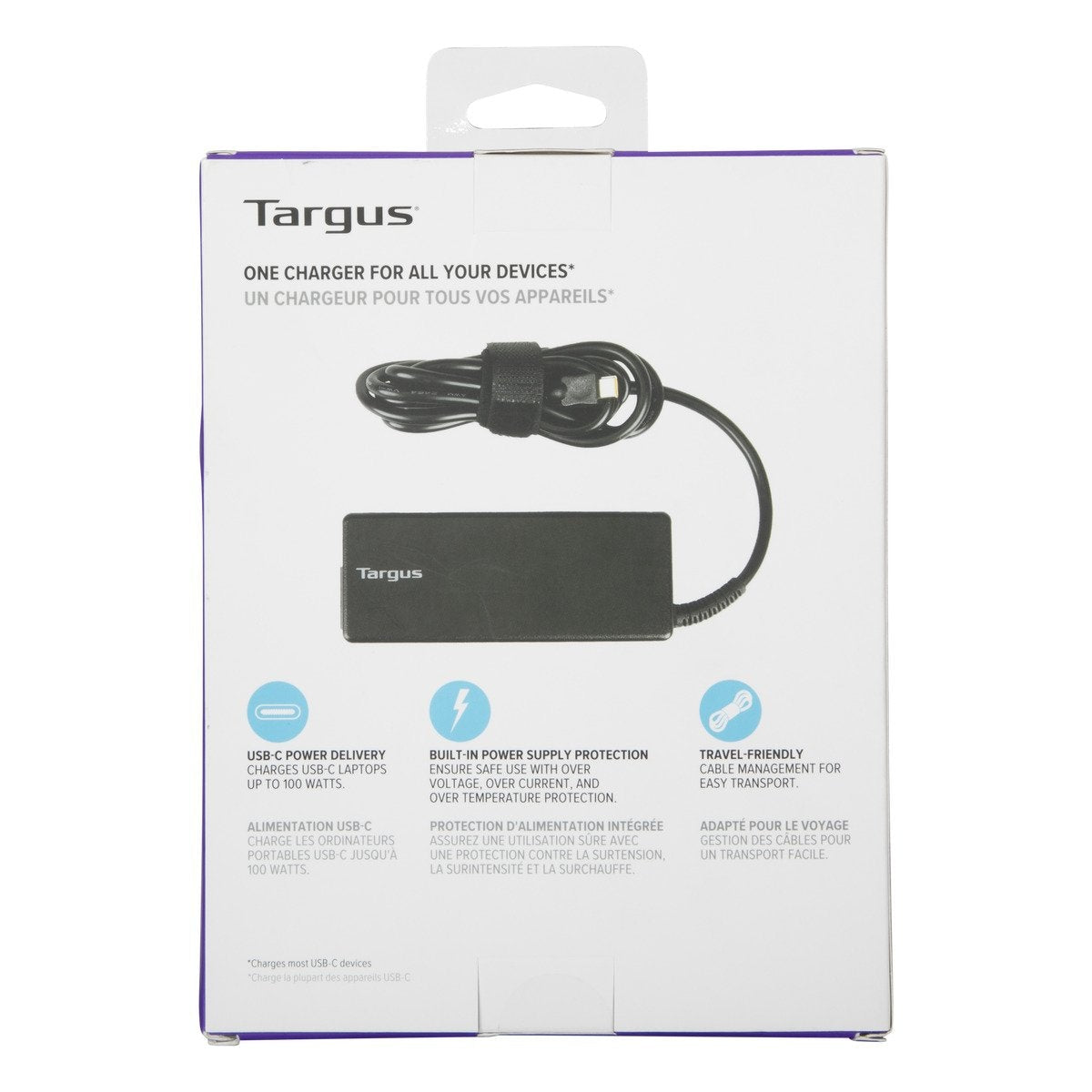 Targus APA108EU USB-Ladegerät 100 W – USB-C – PD – Schwarz