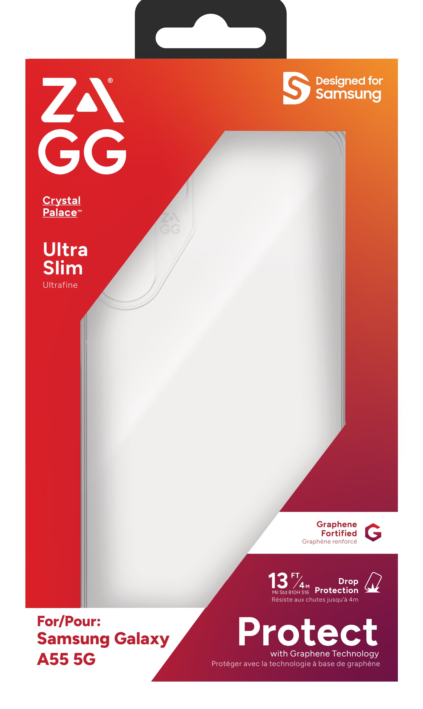 ZAGG Backcover Crystal Palace – für Samsung Galaxy A55 5G – transparent