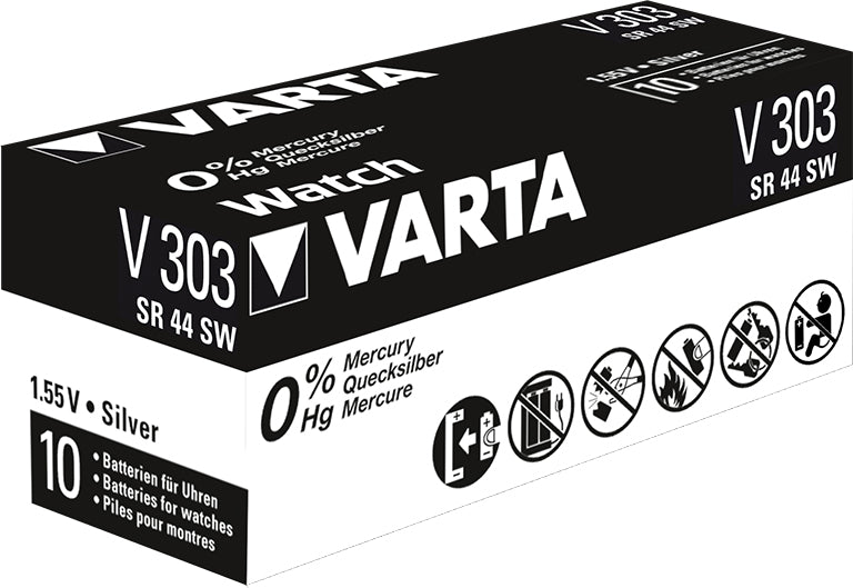 Varta Knopfzelle SR44, Silberoxid, 1,55 V – 1 Stk.