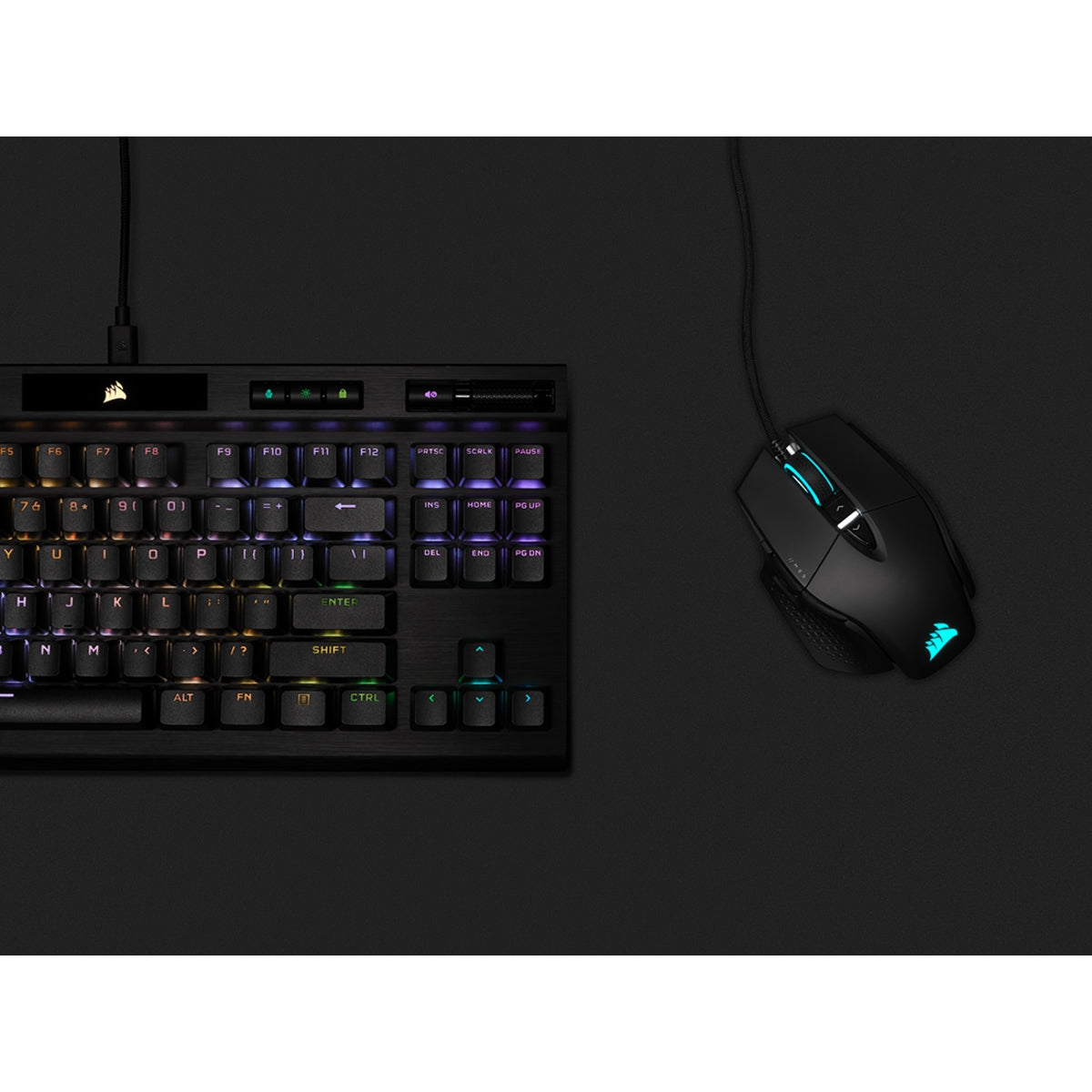 Corsair M65 Ultra RGB – Gaming-Maus – Kabelgebunden (USB‑A), 26000 DPI, Rechts, Schwarz