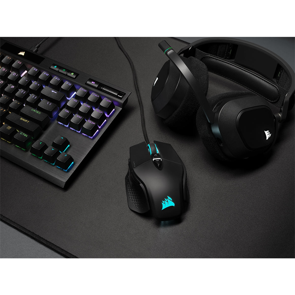 Corsair M65 Ultra RGB – Gaming-Maus – Kabelgebunden (USB‑A), 26000 DPI, Rechts, Schwarz