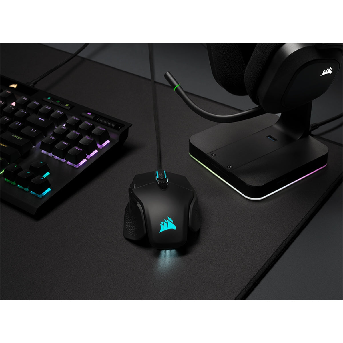 Corsair M65 Ultra RGB – Gaming-Maus – Kabelgebunden (USB‑A), 26000 DPI, Rechts, Schwarz