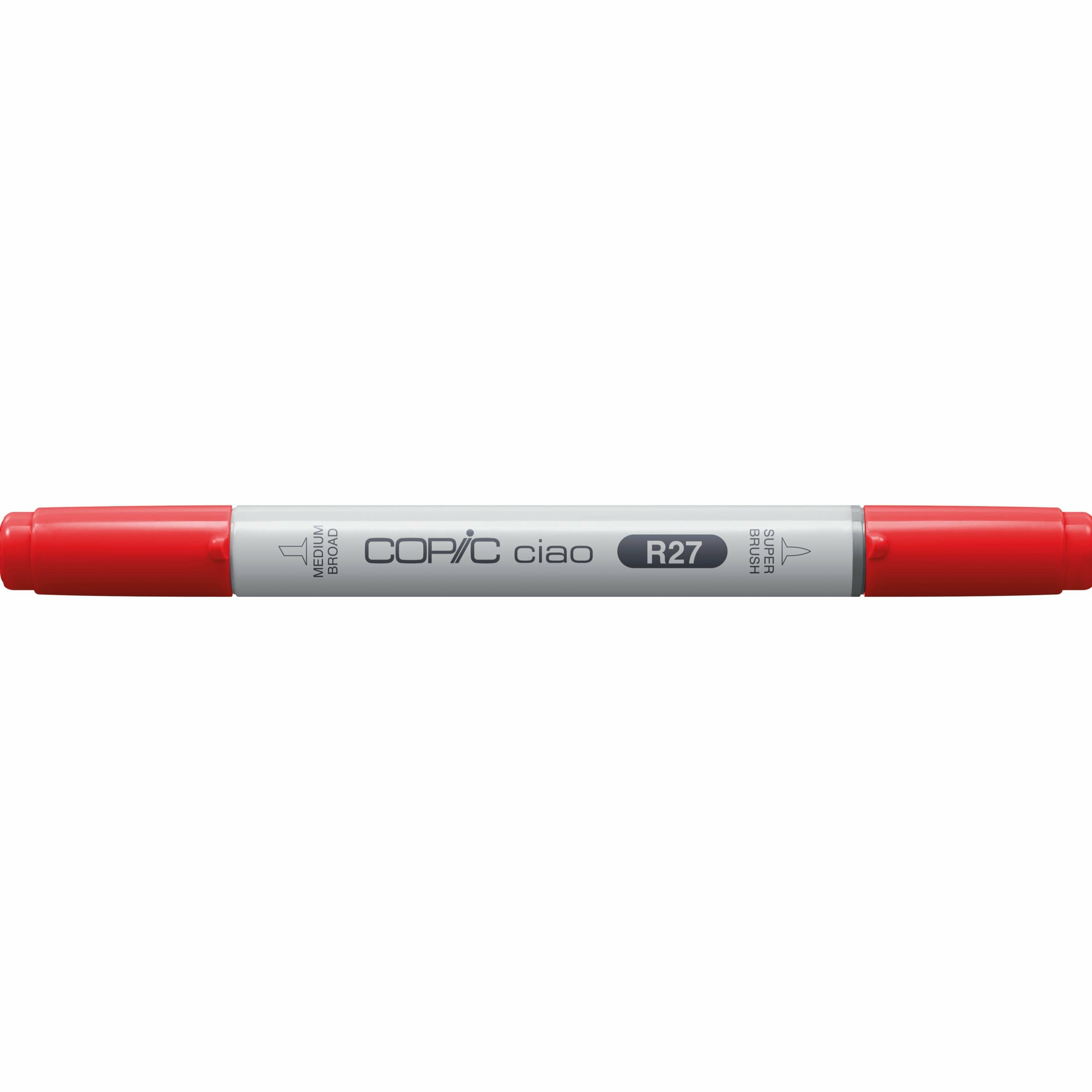 Copic Ciao Brush Pen – Doppelspitze, Kombi (Keil + Pinsel), alkoholbasiert, Rot