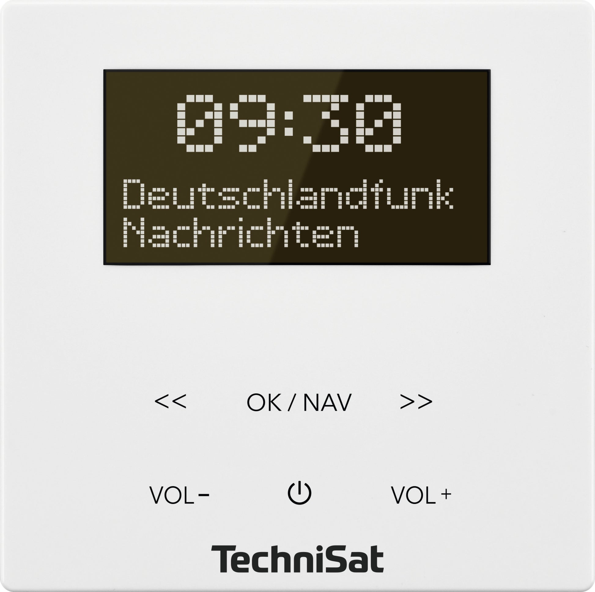 TechniSat DigitRadio Up 55 – DAB+, UKW, Bluetooth, WLAN – Weiss