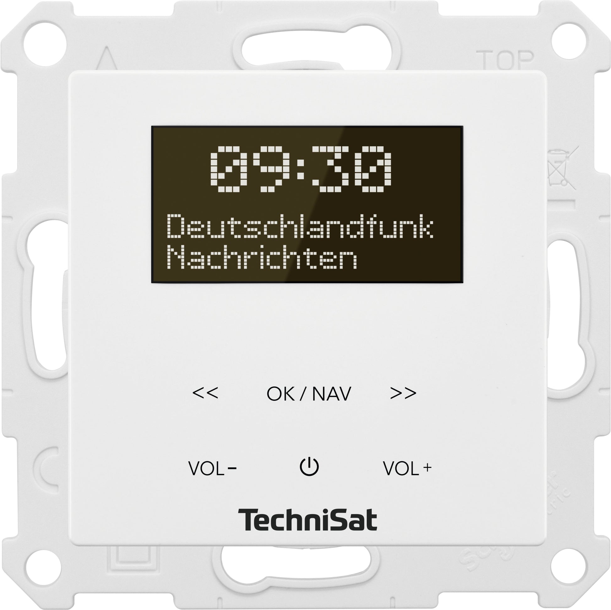TechniSat DigitRadio Up 55 – DAB+, UKW, Bluetooth, WLAN – Weiss