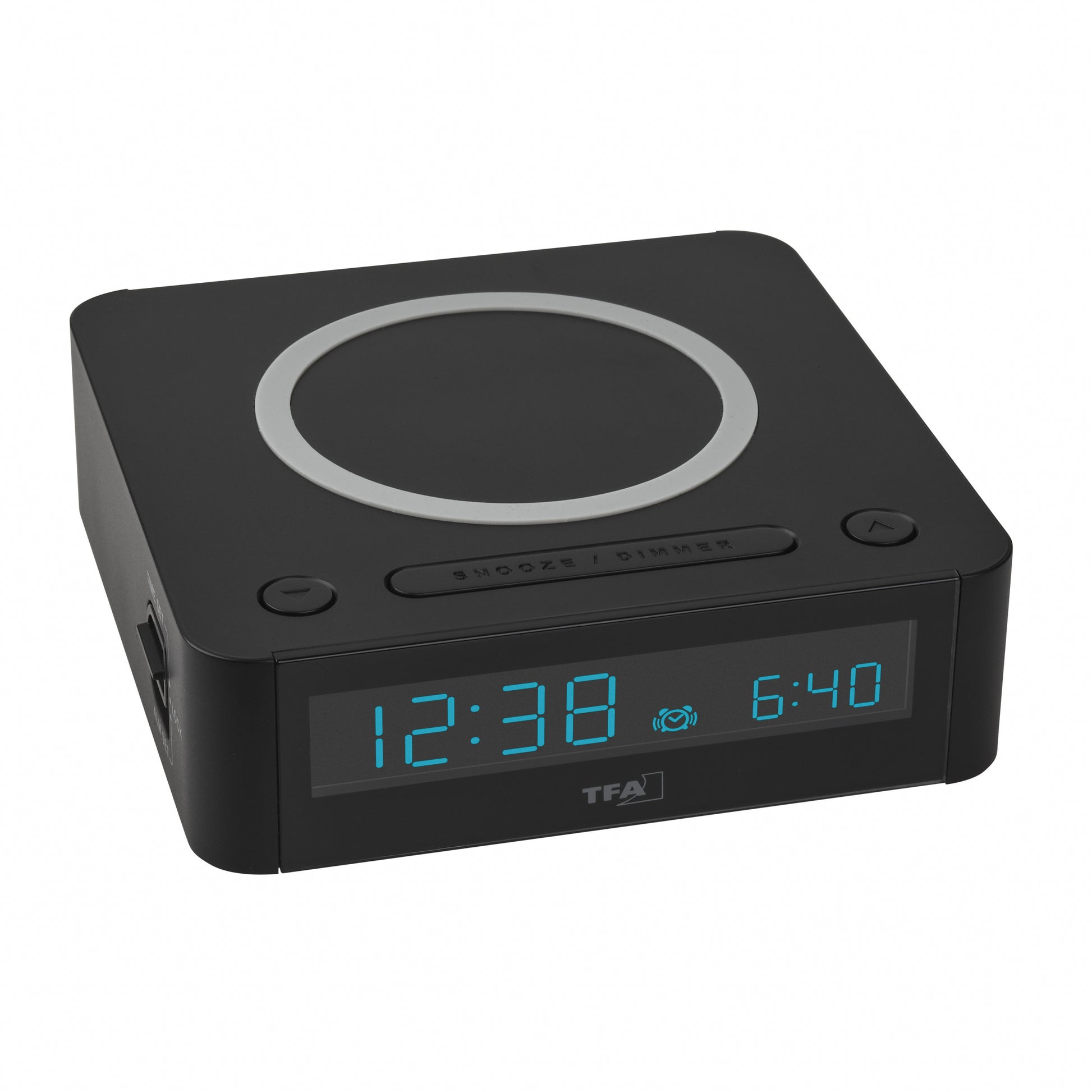TFA-Dostmann TFA Dostmann Digitalwecker – Snooze, USB, 11 × 11,4 × 3,4 cm, Schwarz