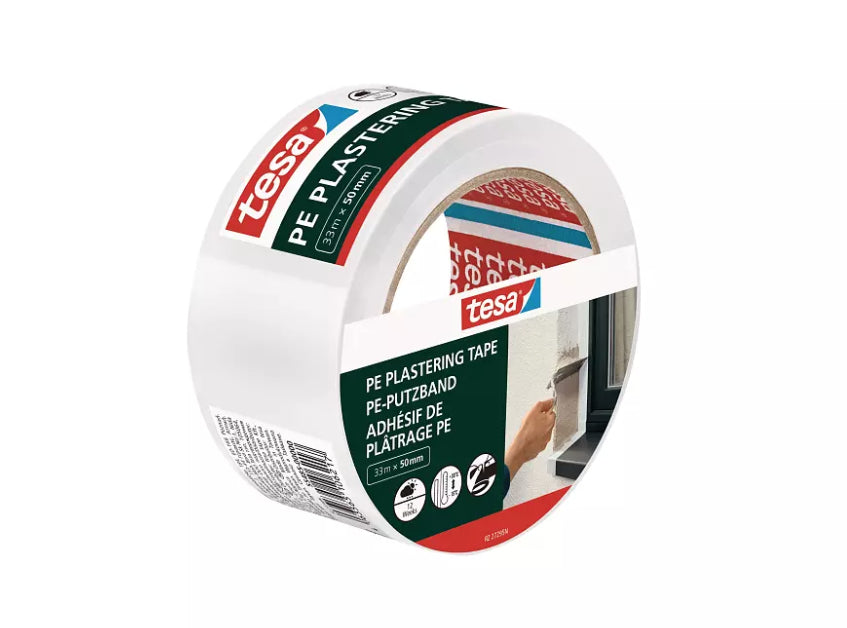 TESA Putzband, weiss – 50 mm × 33,0 m, Polyethylen, innen/aussen