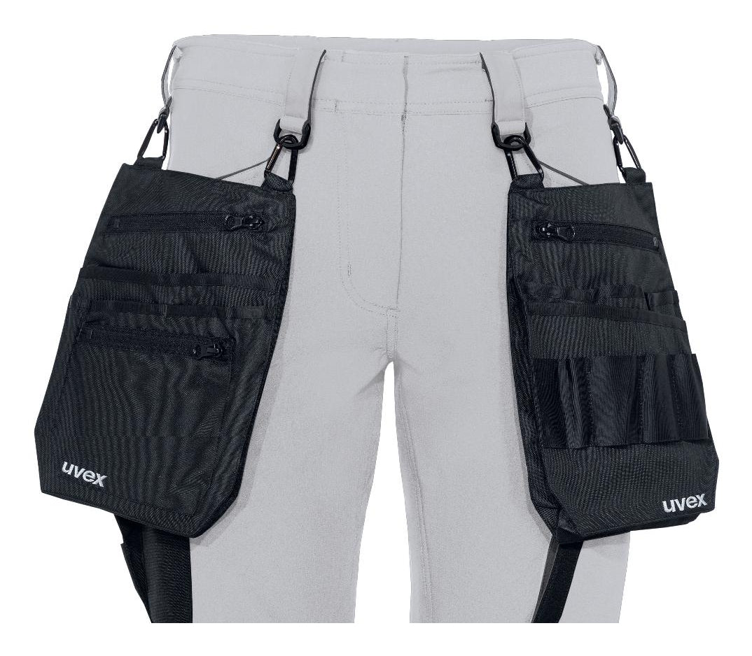Uvex Cargohose suXXeed craft – Grösse 38 – Weiss, Elastan, 4-Wege-Stretch, CE