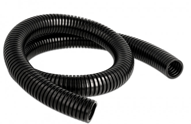 DeLOCK Kabelschlauch – Ø 28,5 mm – 1 m – Kunststoff – Schwarz, 1 Stk.
