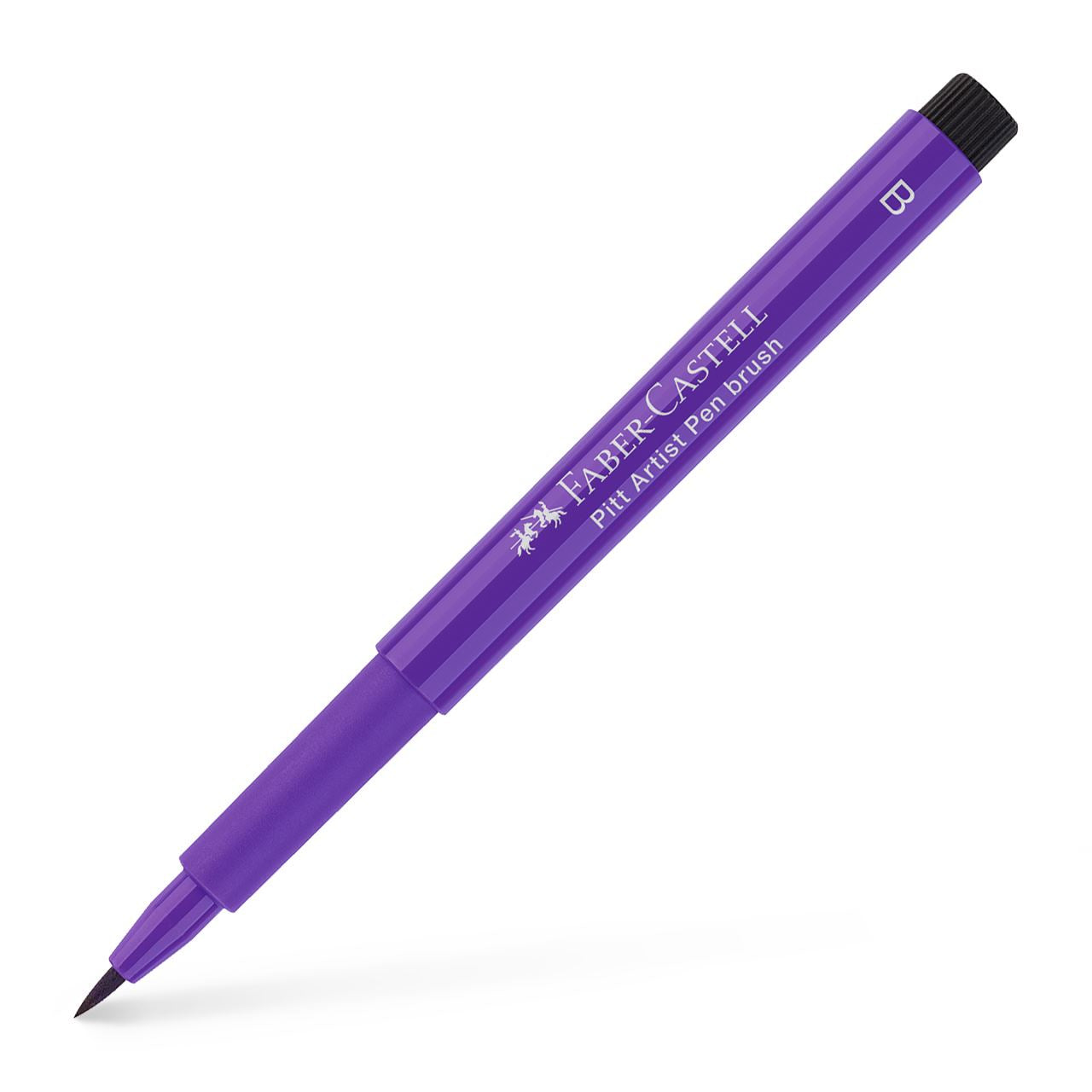 Faber-Castell Pitt Artist Pen Pinselstift – Pinselspitze, 2,5 mm, pigmentiert, wasserfest, purpurviolett