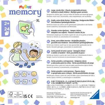 Ravensburger Memory My First Memory Extra Gross Fahrzeuge – 2–4 Spieler, ab 2 J., d/f/i/e, 24 Karten