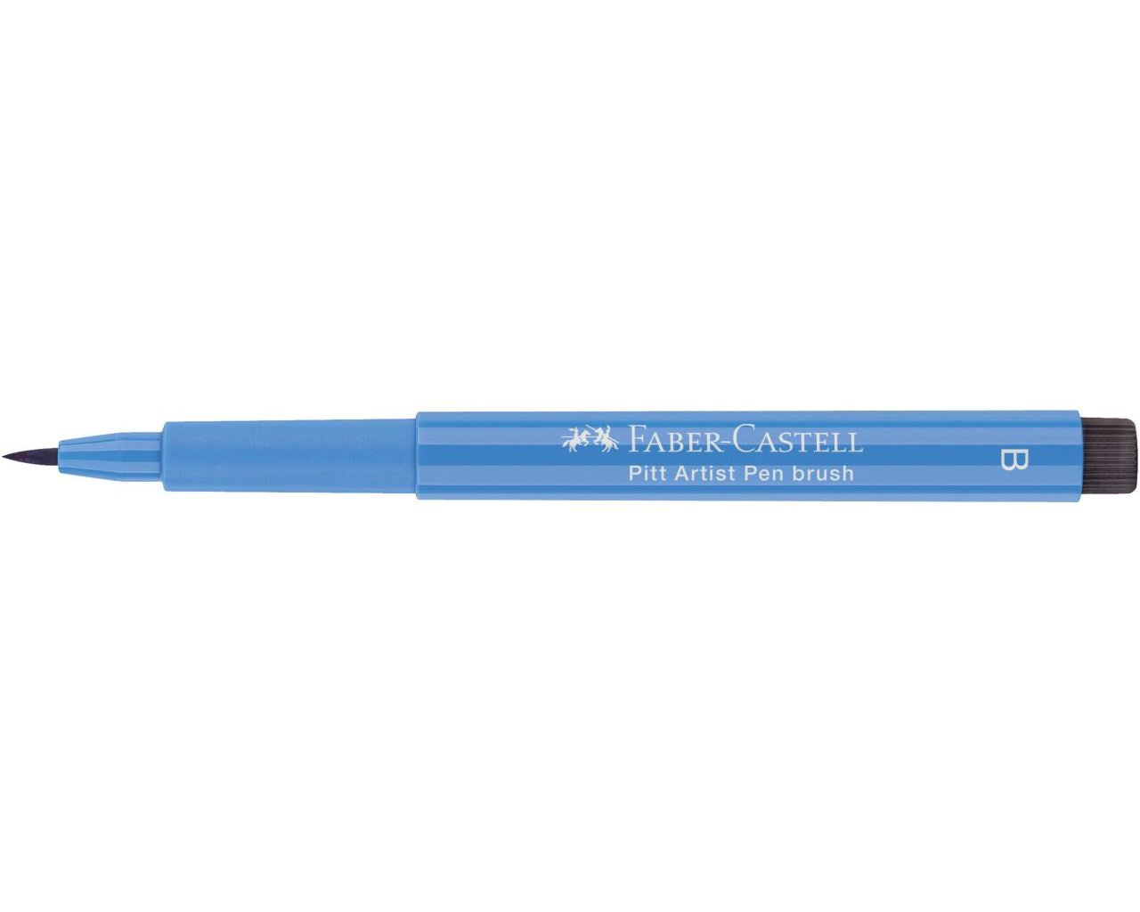Faber-Castell Pitt Artist Pen – Pinselstift, 2,5 mm, pigmentiert, lichtbeständig, wasserfest, Ultramarin