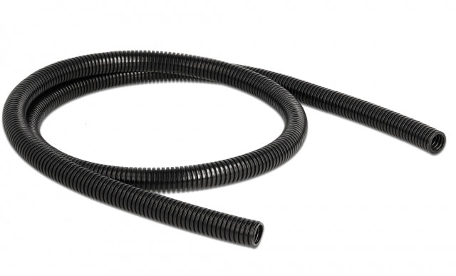 DeLOCK Kabelschlauch – Ø 13 mm – 1 m – Kunststoff – Schwarz