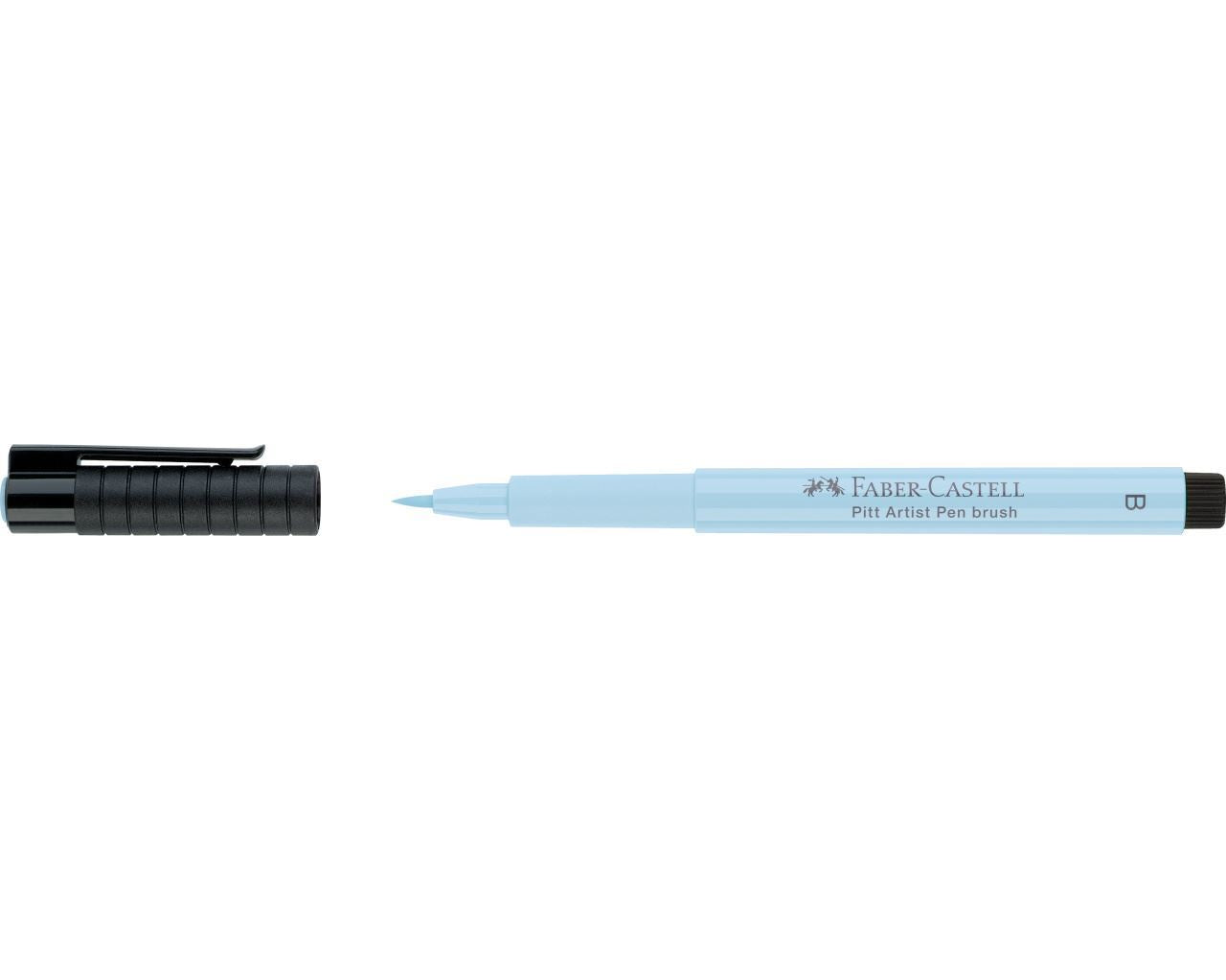 Faber-Castell Pitt Artist Pen Brush Pen – Pinselspitze, 2,5 mm, pigmentiert, wasserfest, eisblau