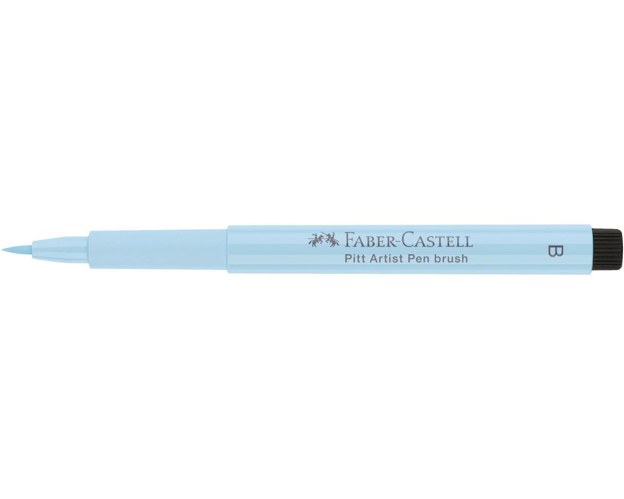 Faber-Castell Pitt Artist Pen Brush Pen – Pinselspitze, 2,5 mm, pigmentiert, wasserfest, eisblau