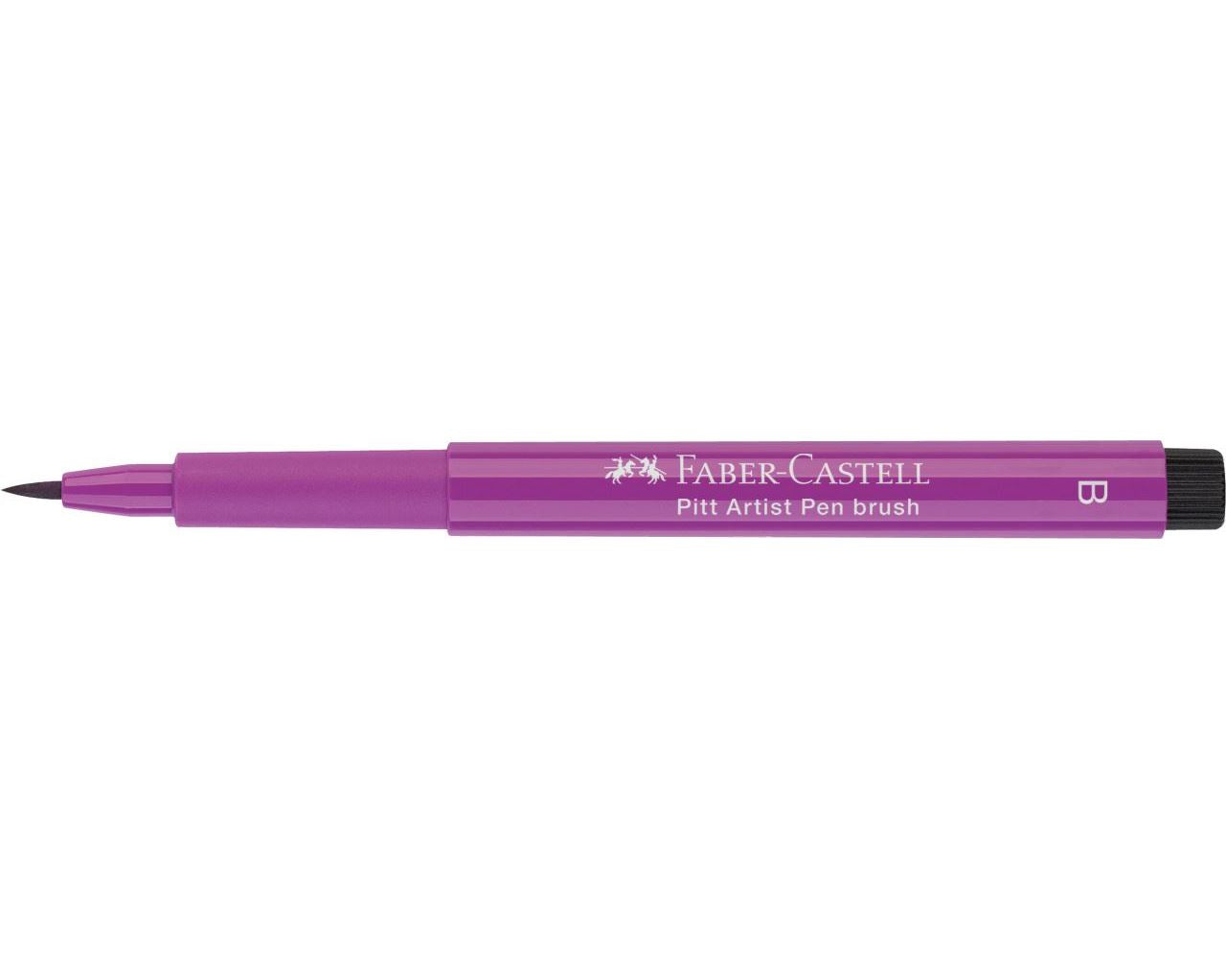 Faber-Castell Pitt Artist Pen Brush – Pinselstift, 2,5 mm, Karmoisin, wasserfest