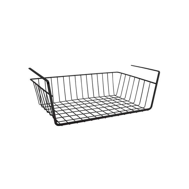 MSV Aufbewahrungskorb – Metall – Schwarz – 385 × 255 × 140 mm
