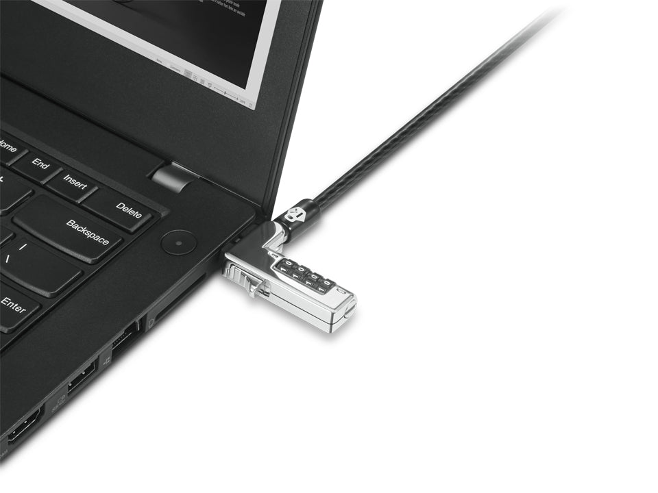 Lenovo Kabelschloss – 1,8 m Kabel – für Laptops – Kensington, Zahlenschloss – Schwarz