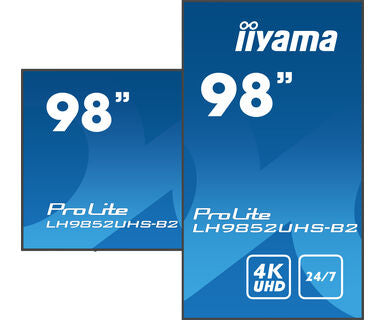 iiyama LH9852UHS-B2 – 98" Public Display LED UHD 4K, 24/7