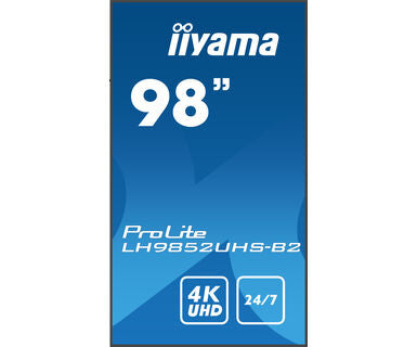 iiyama LH9852UHS-B2 – 98" Public Display LED UHD 4K, 24/7