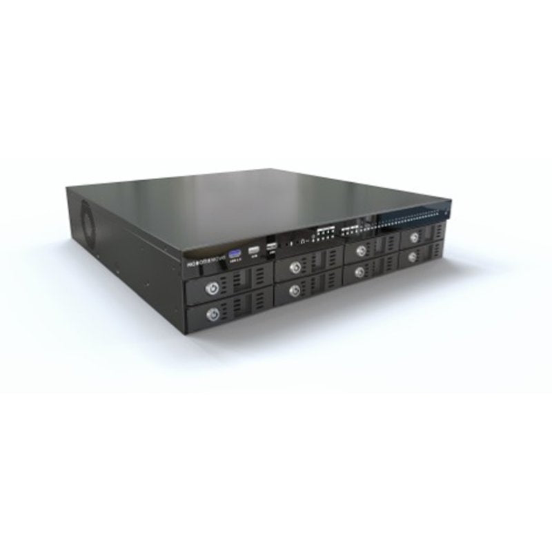 MOBOTIX MOVE NVR 64-Kanal Netzwerk-Videorekorder – 24 PoE – 4096 × 2304 – 8× 3,5" SATA – RAID 0/1/5/10 – 19" Rack