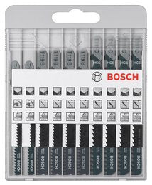 Bosch Professional Basic für Holz Stichsägeblatt-Set – für Holz – 10 Stk
