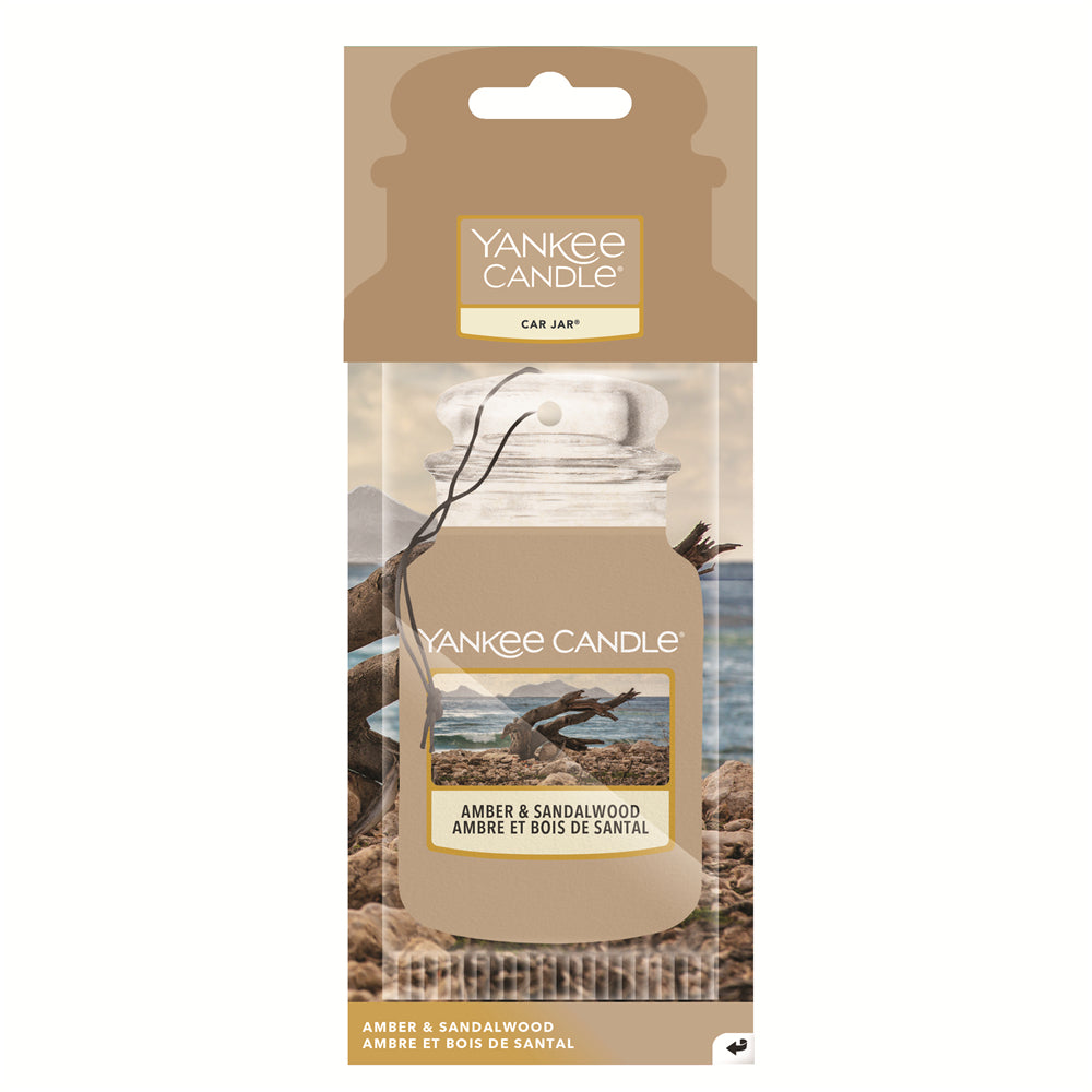 Yankee Candle Amber & Sandalwood – Auto-Lufterfrischer Anhänger, 28 Tage
