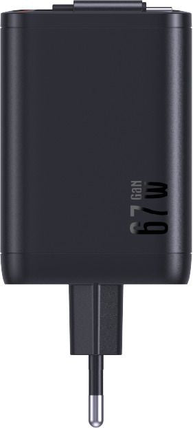 M. Schönenberger 24.11067SZ USB-Ladegerät 67 W – USB-A×3 – PD, GaN – Schwarz