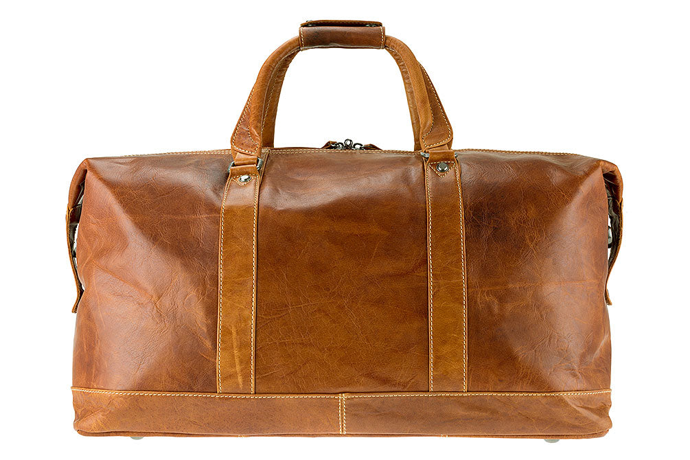 Alpenleder Alabama – Weekender, 60 l, Leder, Braun, 60 × 31 × 32 cm