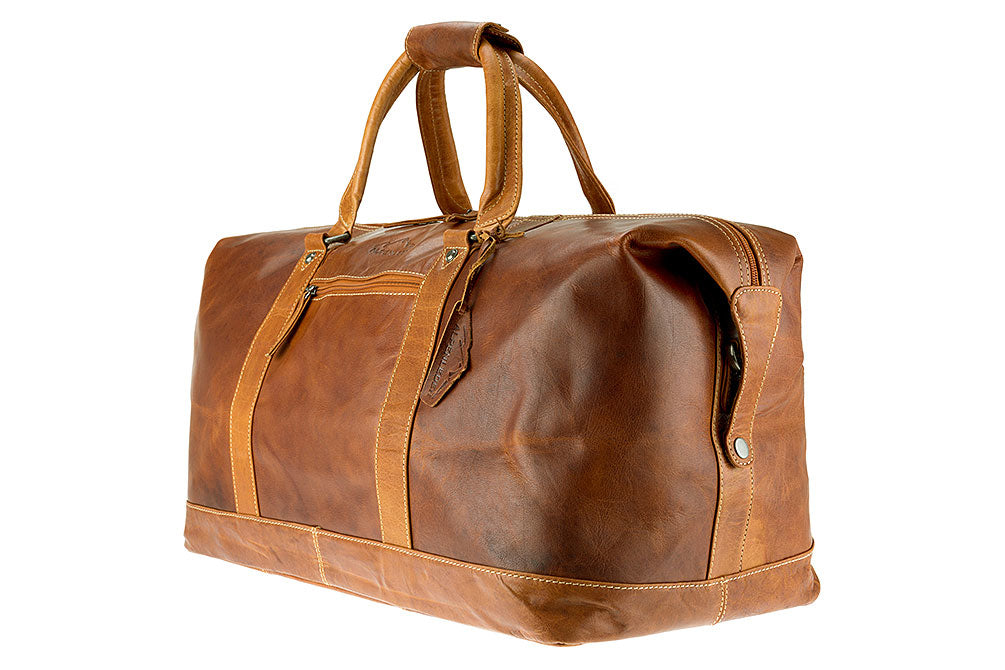 Alpenleder Alabama – Weekender, 60 l, Leder, Braun, 60 × 31 × 32 cm