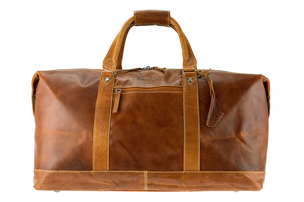 Alpenleder Alabama – Weekender, 60 l, Leder, Braun, 60 × 31 × 32 cm