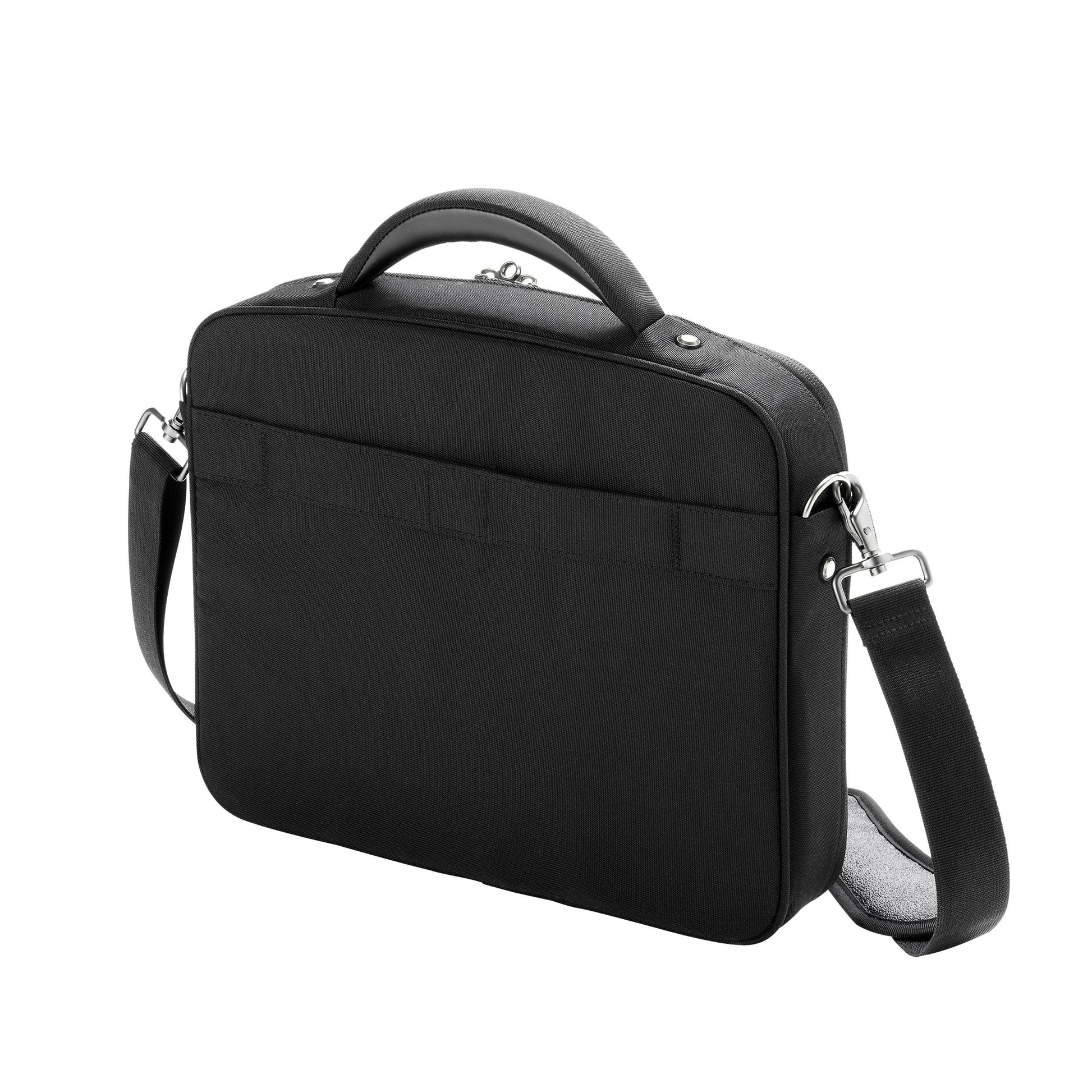 DICOTA Notebook-Tasche für Notebooks bis 15,6" – aus recyceltem PET, verschliessbar – Schwarz