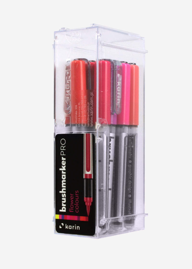 Karin Brushmarker PRO – Nylonspitze, Blumenfarben