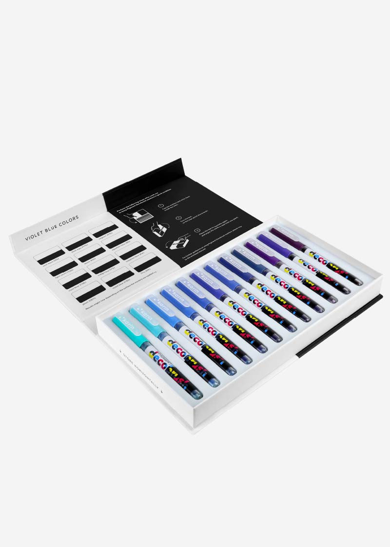 Karin Nachfülltinte für Permanent-Marker – 12 Farben, 2,4 ml