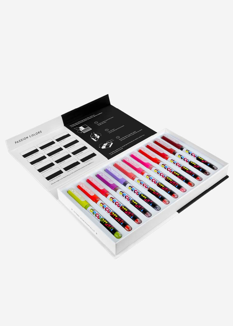 Karin Pigment Decobrush – Passion Colors Set, 12 Farben