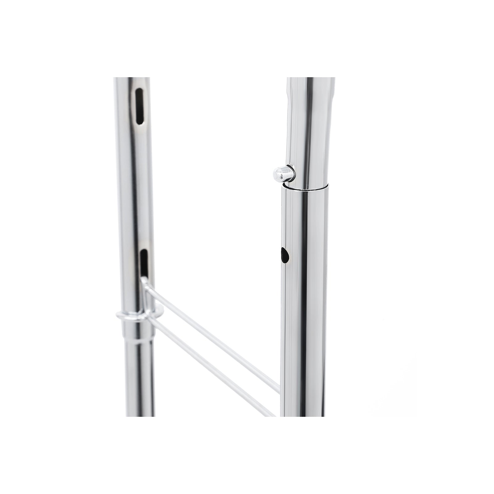 Songmics Kleiderständer – Doppel, mit Rollen, Stahl, Silber, 169 × 55 × 148 cm