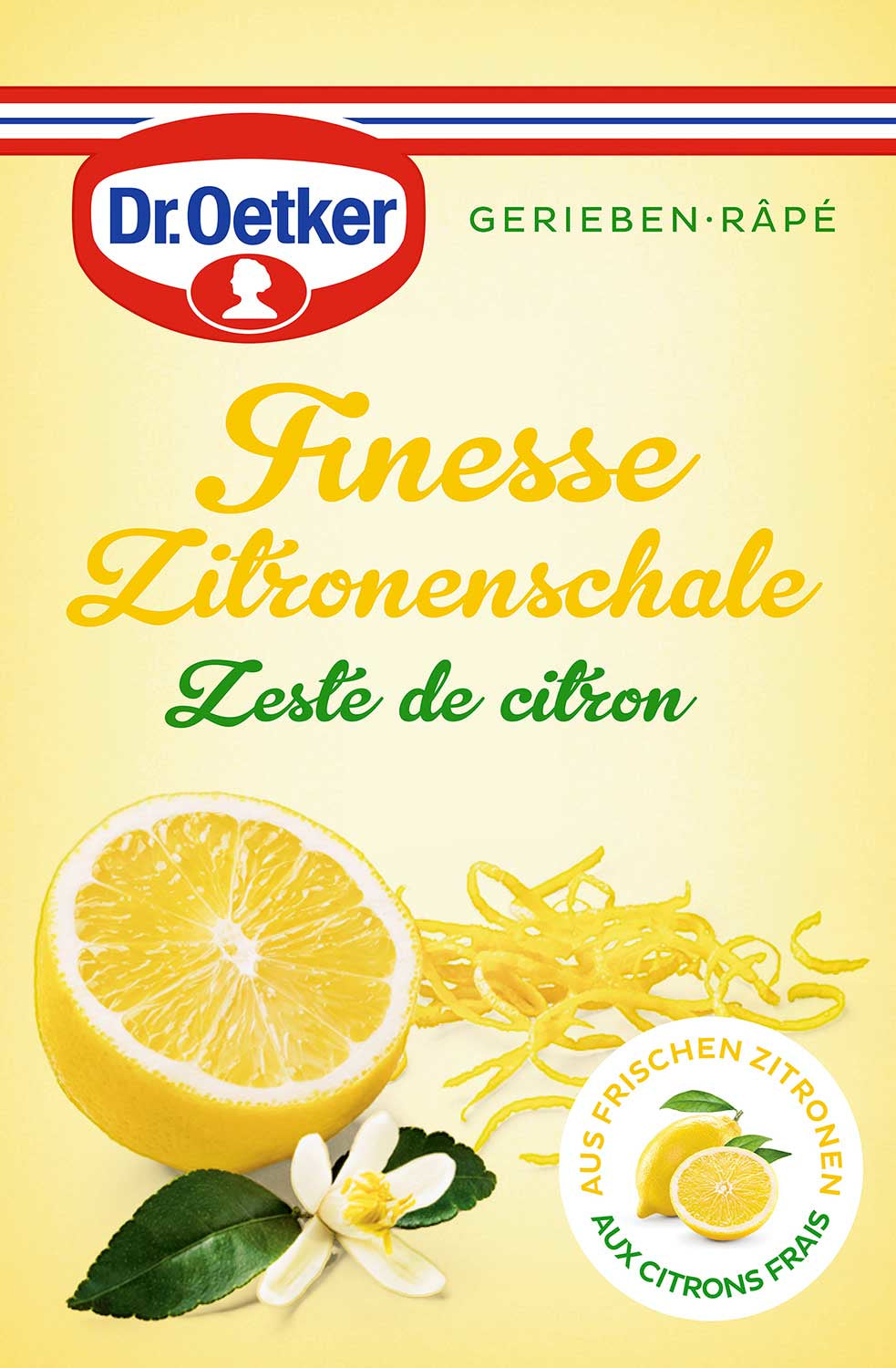 Dr. Oetker Backaroma Geriebene Zitronenschale – 18 g