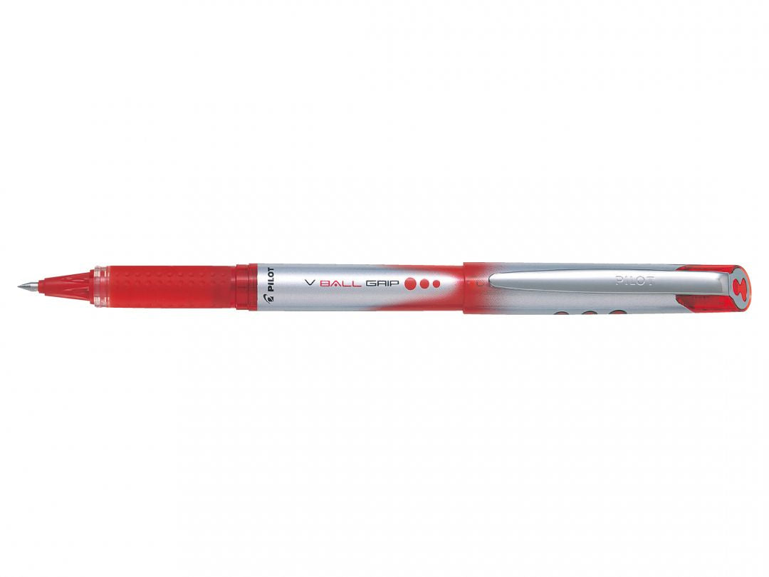 Pilot V-Ball Grip – Tintenroller, 0,7 mm, Rot – 12 Stk.