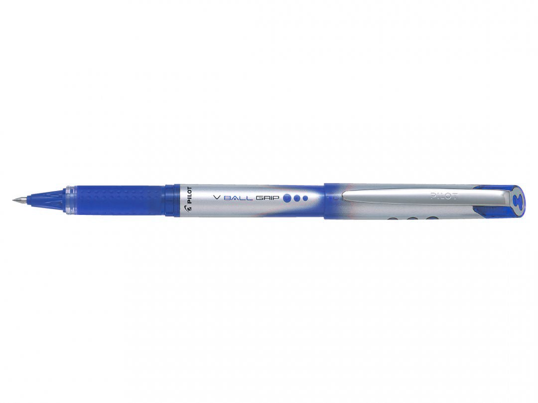 Pilot V-Ball Grip – Tintenroller, 0,4 mm, Blau, mit Kappe, Kunststoff, sortiert, für Linkshänder