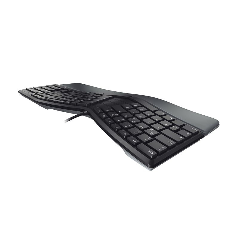 CHERRY KC 4500 ERGO – Tastatur, kabelgebunden (USB), ES-Layout (ES), Fullsize (mit Ziffernblock) – für Windows