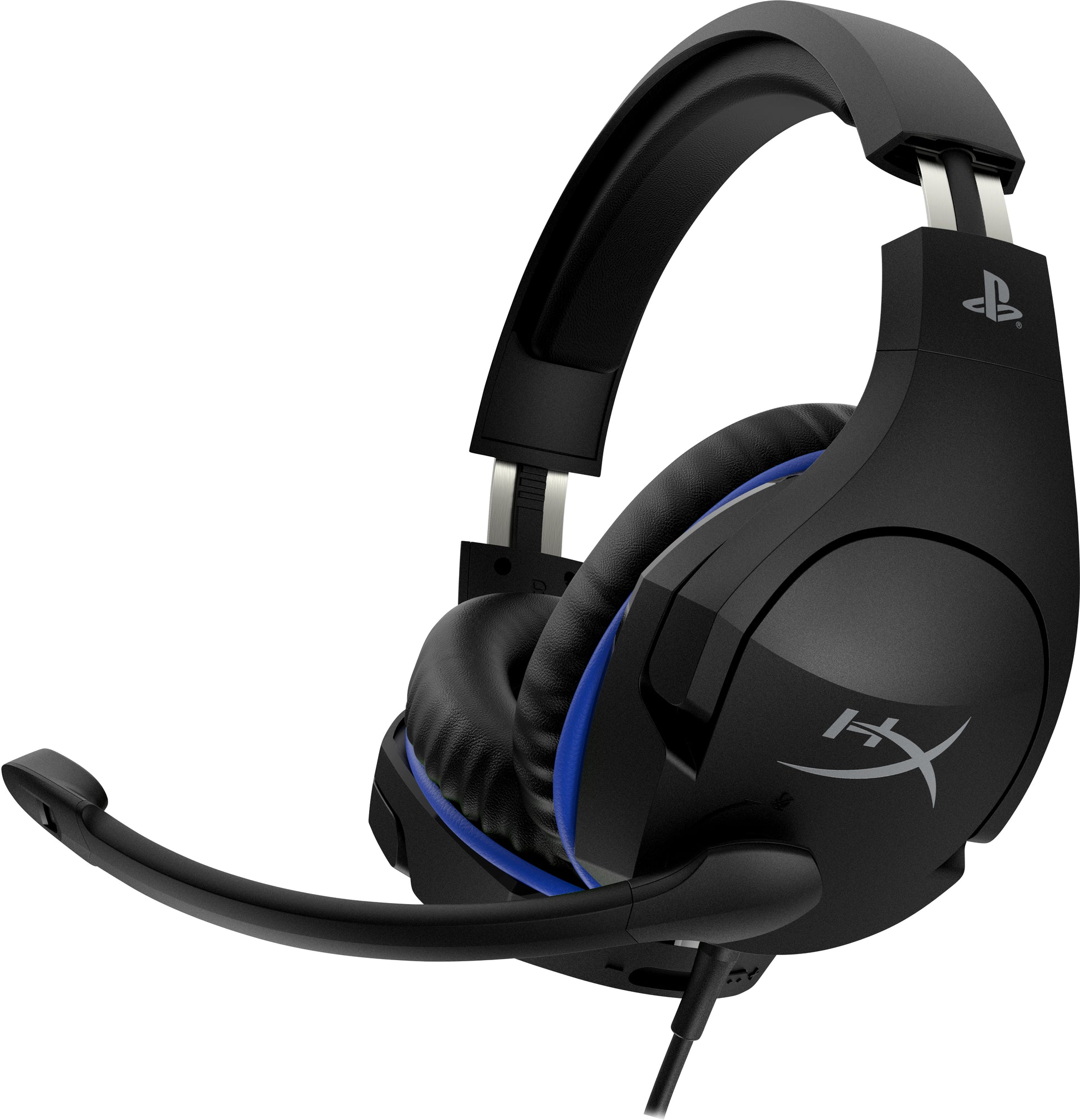 HyperX Cloud Stinger PS5 Gaming-Headset – Over-Ear, Stereo, Kabelgebunden, 3,5 mm Klinke, für PS5, PS4, Schwarz/Blau