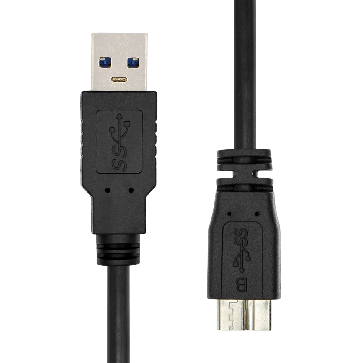 ProXtend USB-A auf Micro-USB-B Kabel – USB 3.2 Gen 1 (5 Gbit/s) – 1 m – PD 10 W – PVC-Mantel – Schwarz