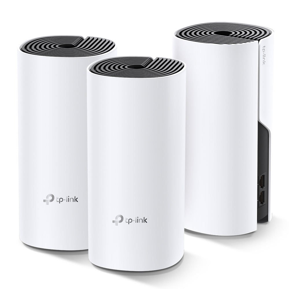 TP-Link Deco M4 (3er Pack) – WLAN-Router – Wi-Fi 5 Dual-Band (2,4/5 GHz), 1,2 Gbit/s