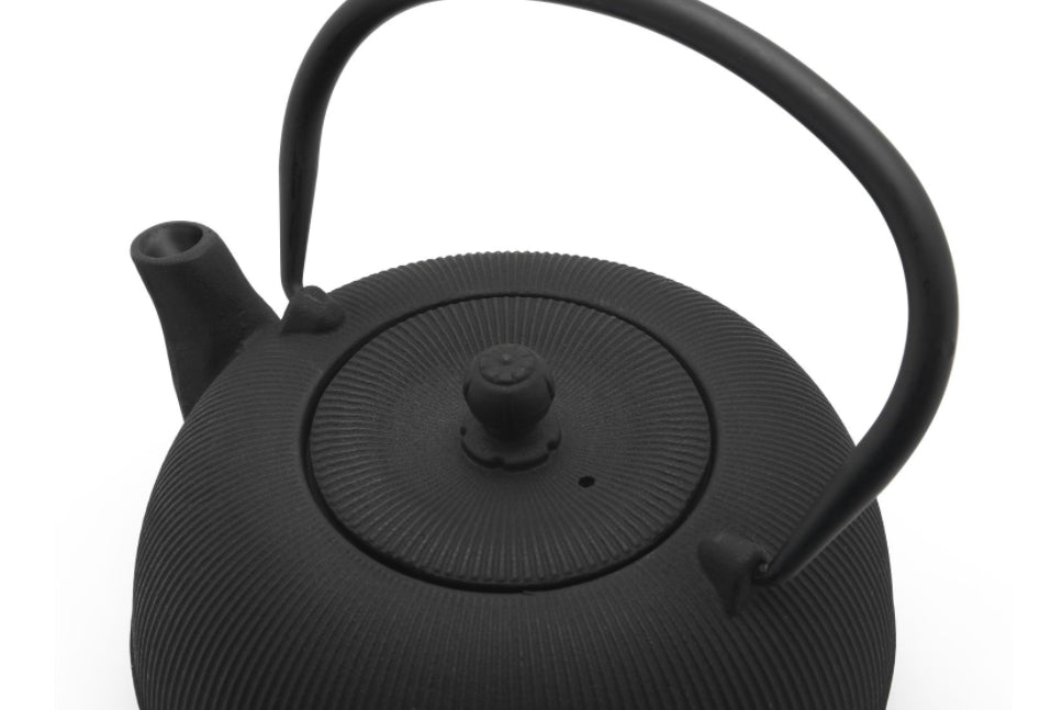 Bredemeijer Teeset Sichuan – 3-teiliges Set, 1 l, Gusseisen/Edelstahl, mit Deckel, Edelstahlfilter