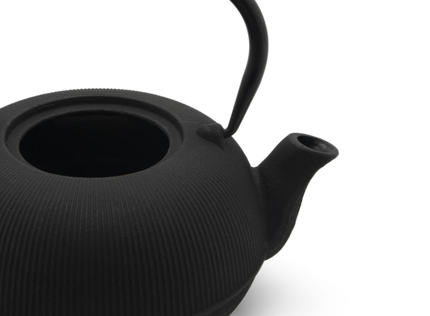Bredemeijer Teeset Sichuan – 3-teiliges Set, 1 l, Gusseisen/Edelstahl, mit Deckel, Edelstahlfilter